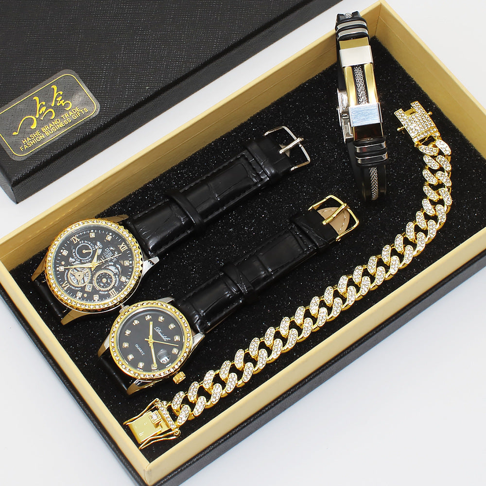 Couple watch set with bracelets - view 1