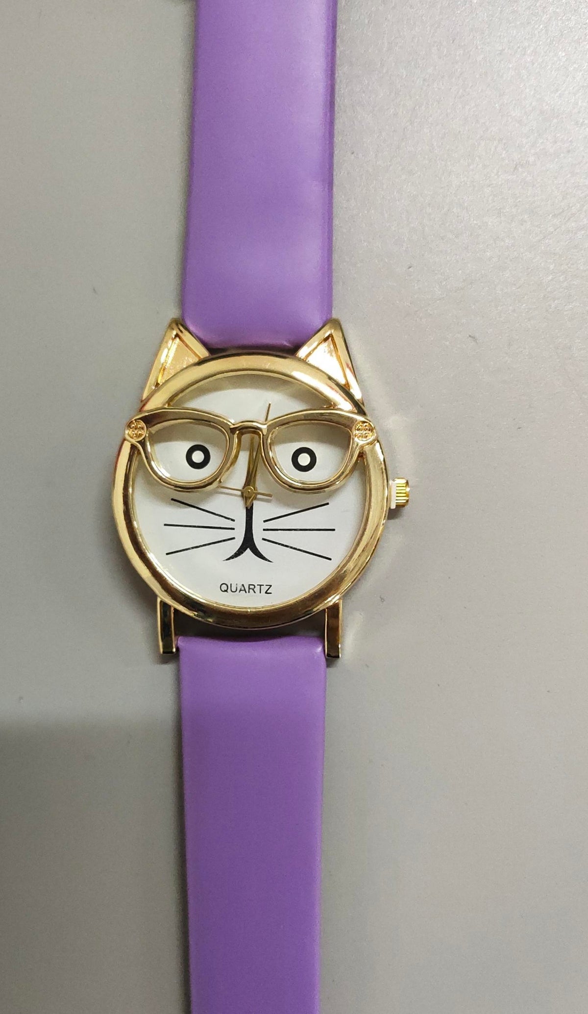 Kids purple cartoon watch