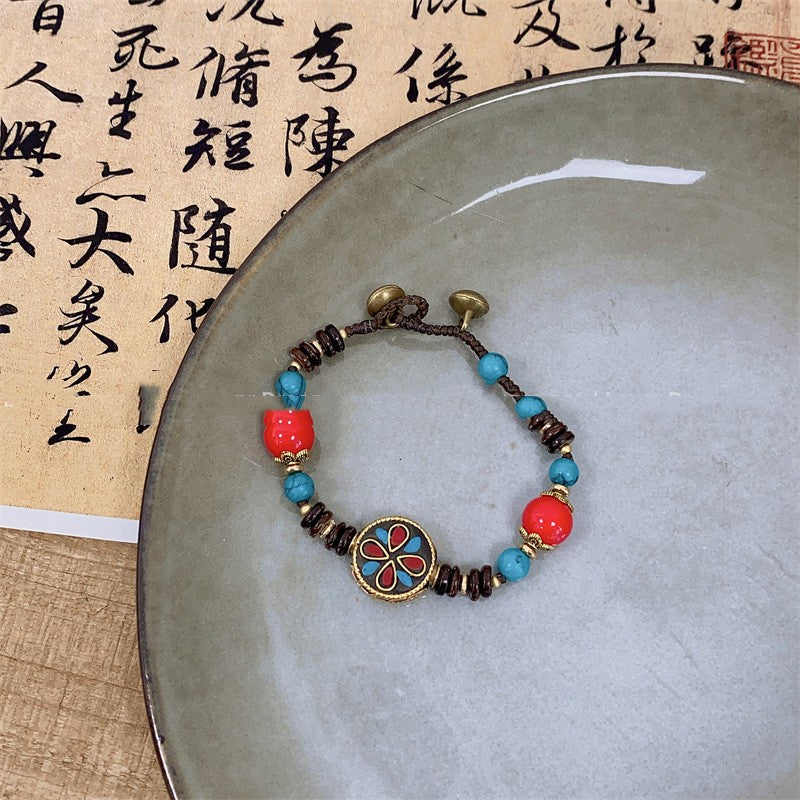 Alternate view: Women's retro bead bracelet
