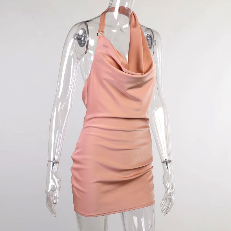 Alternate view: Women's satin party dress