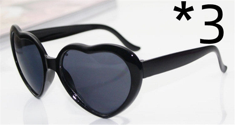 Women's heart light sunglasses
