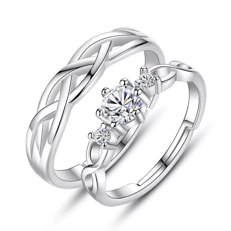 Unisex diamond rings