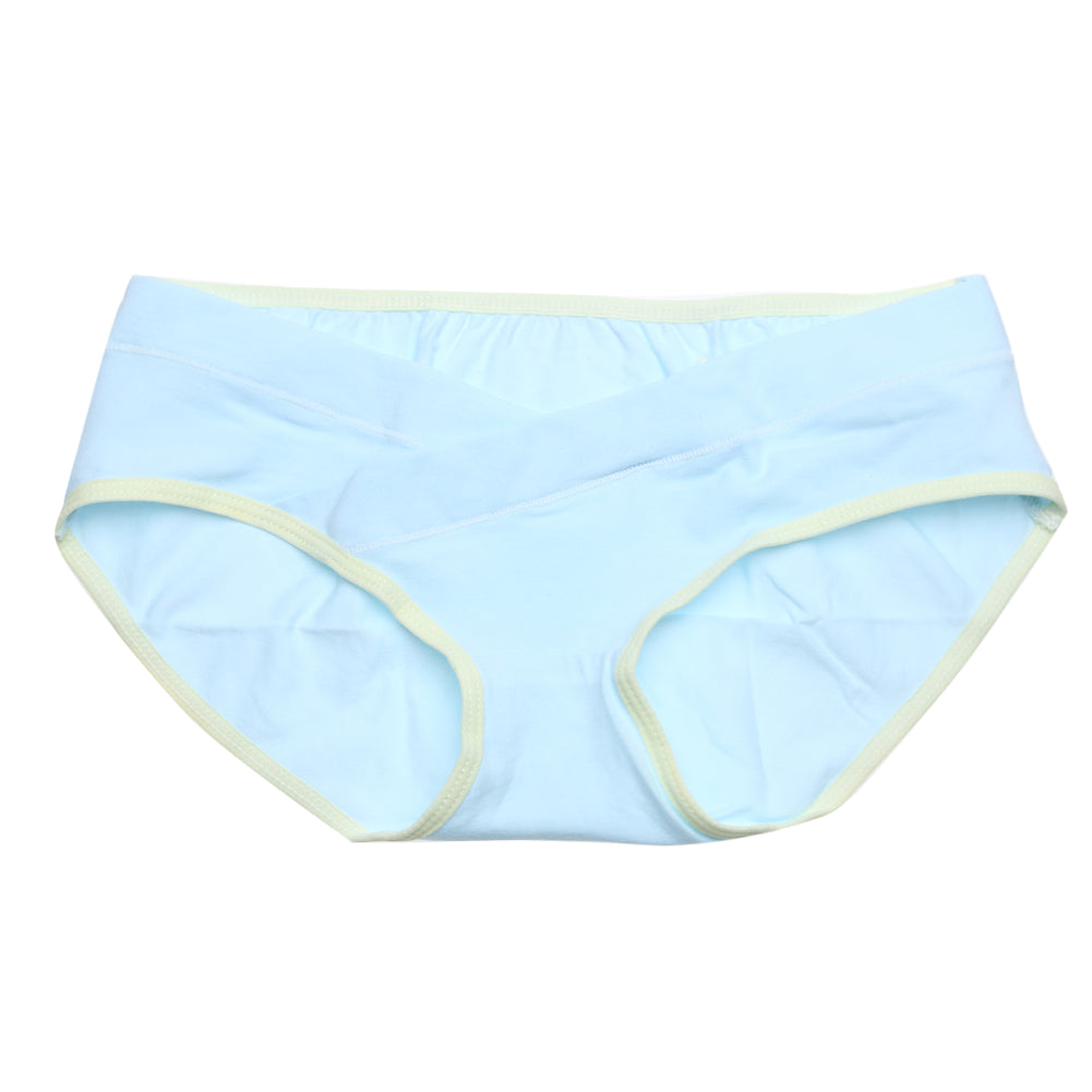 Women's light blue maternity panties