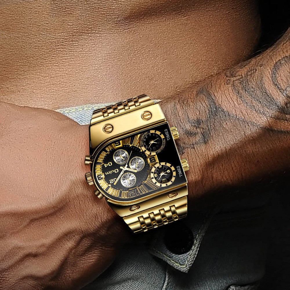 Alternate view: Men's luminous gold watch
