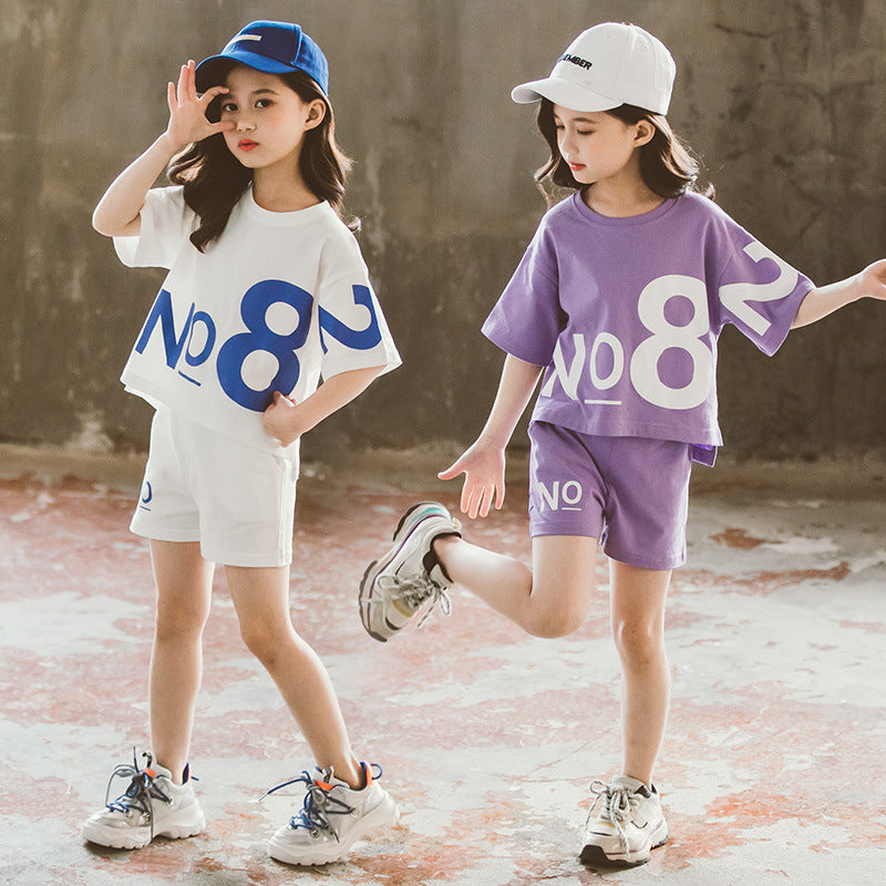 Girls sports 2 piece suit
