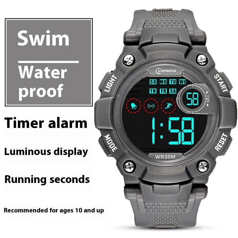 Unisex grass gray watch