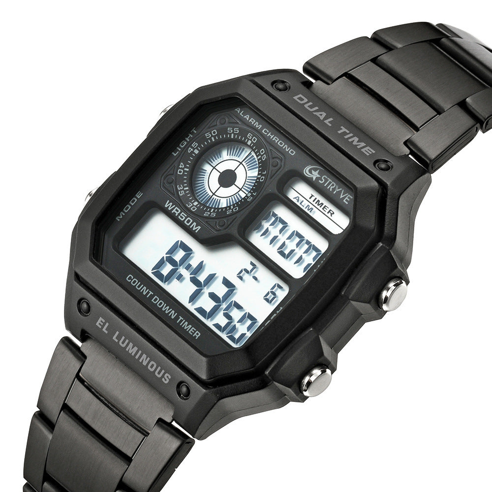 Alternate view: Unisex square digital watch