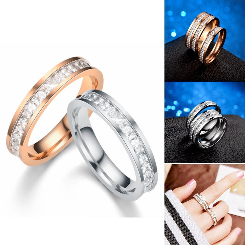 Women's rhinestone ring