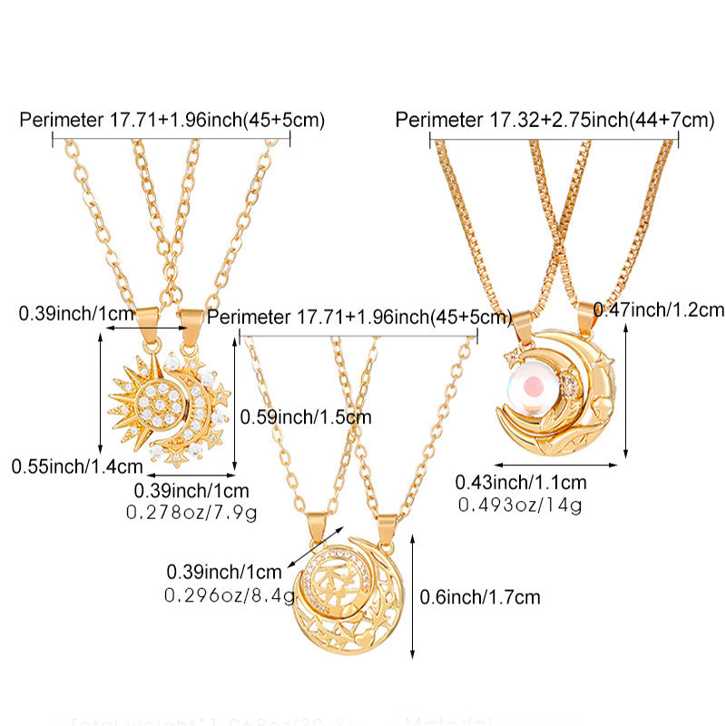 Alternate view: Unisex sun & necklace