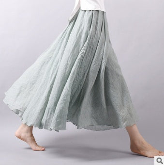 Women's light green saia summer skirts