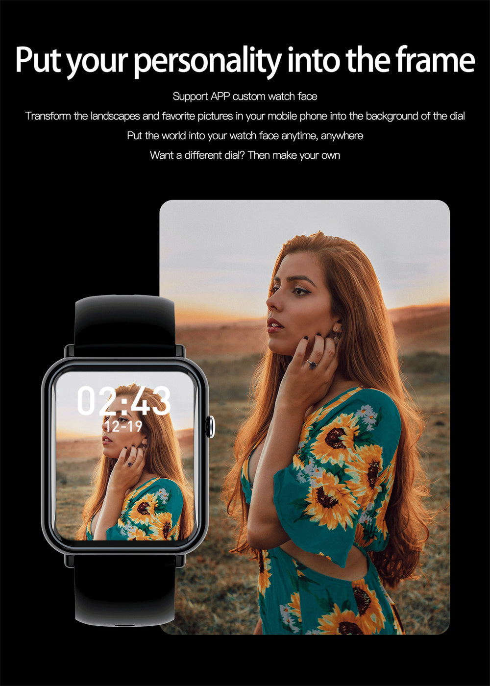 Alternate view: Women's waterproof smart watch