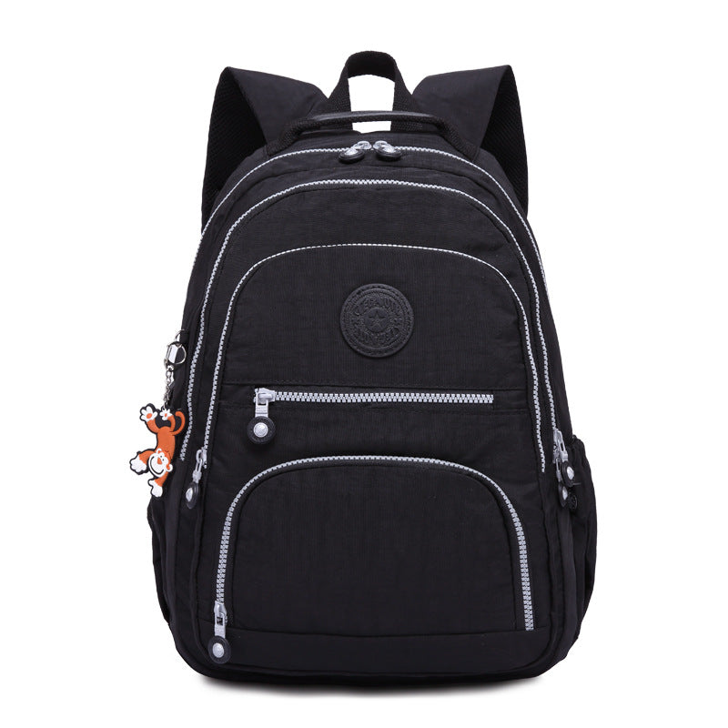 Women's black lightweight backpack