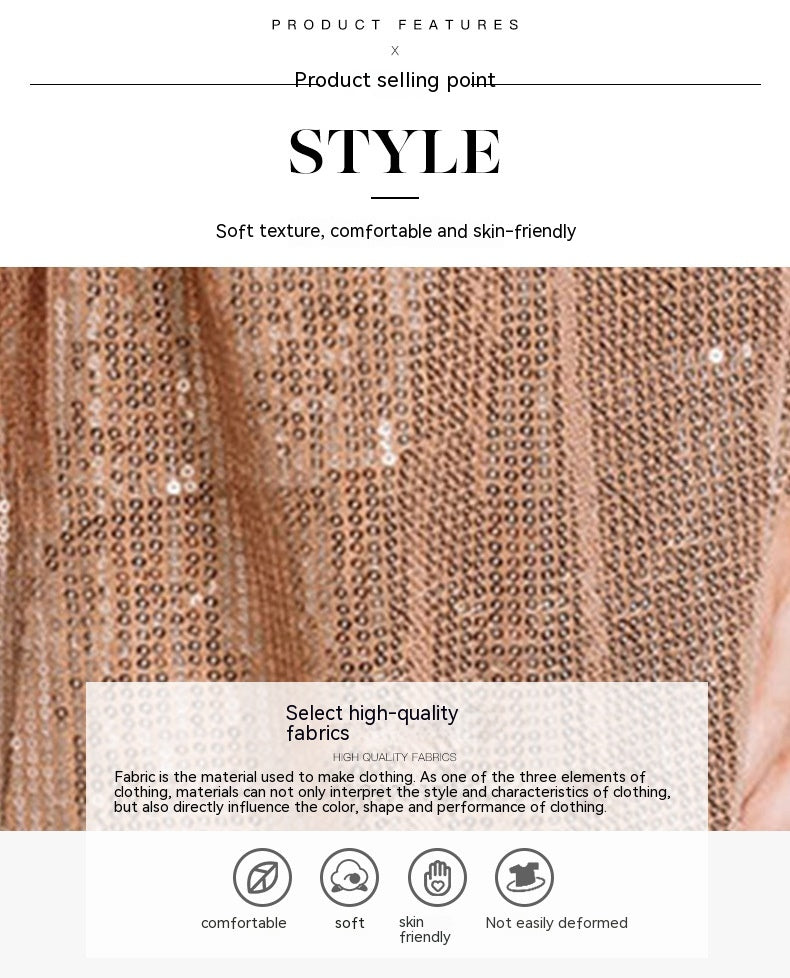 Alternate view: Women's sequin backless vest