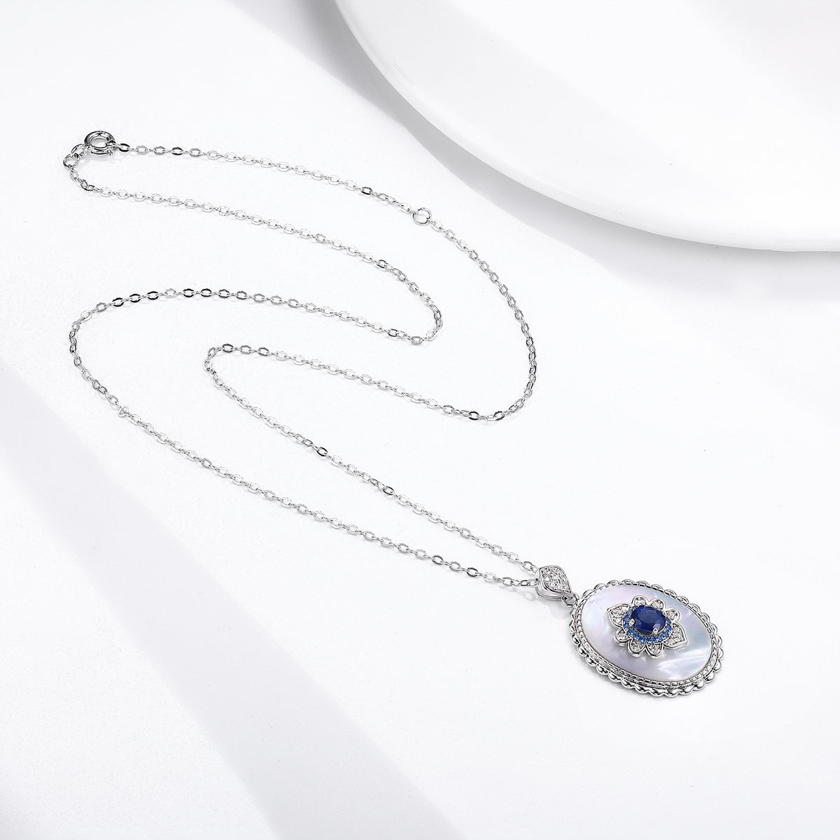 Alternate view: Women's sapphire pendant