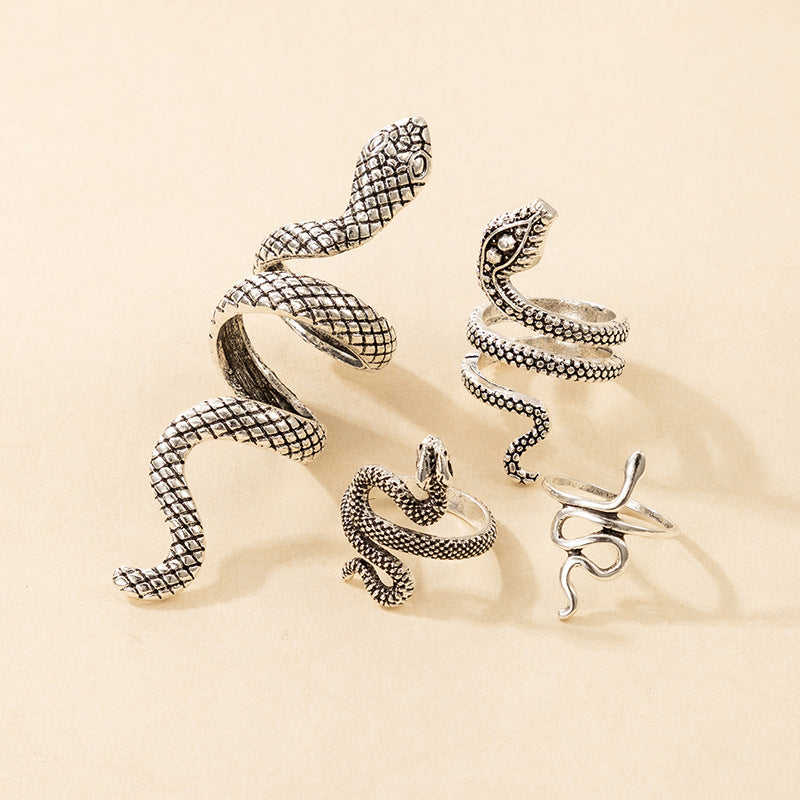 Alternate view: Men's serpentine ring set