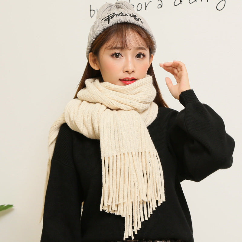 Women's thick winter scarf