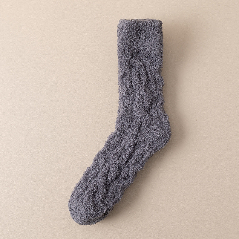 Thick Fuzzy Coral Fleece Socks - view 6