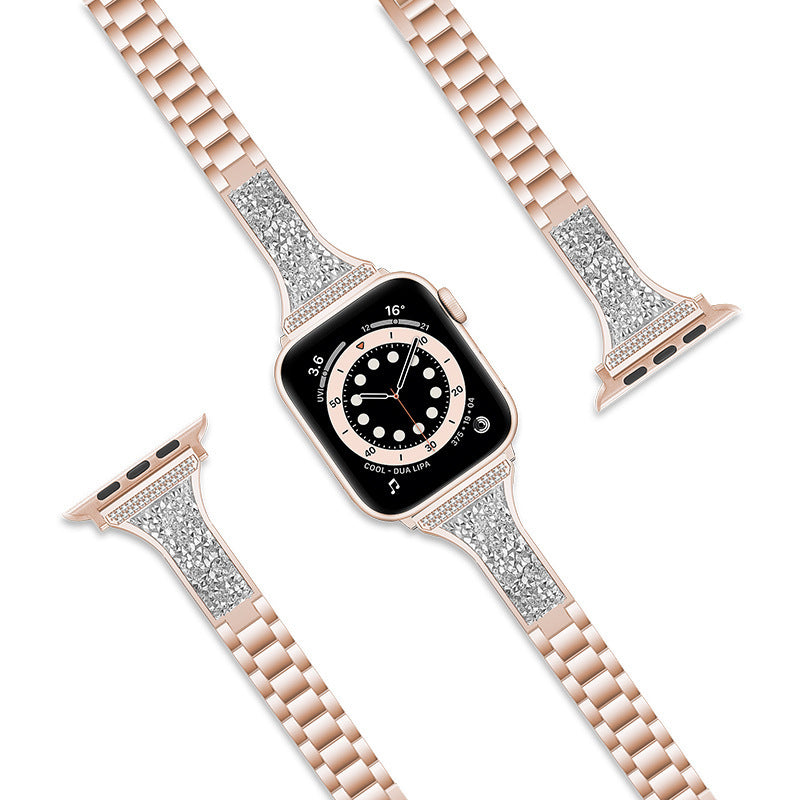 Alternate view: Unisex three-bead watch band