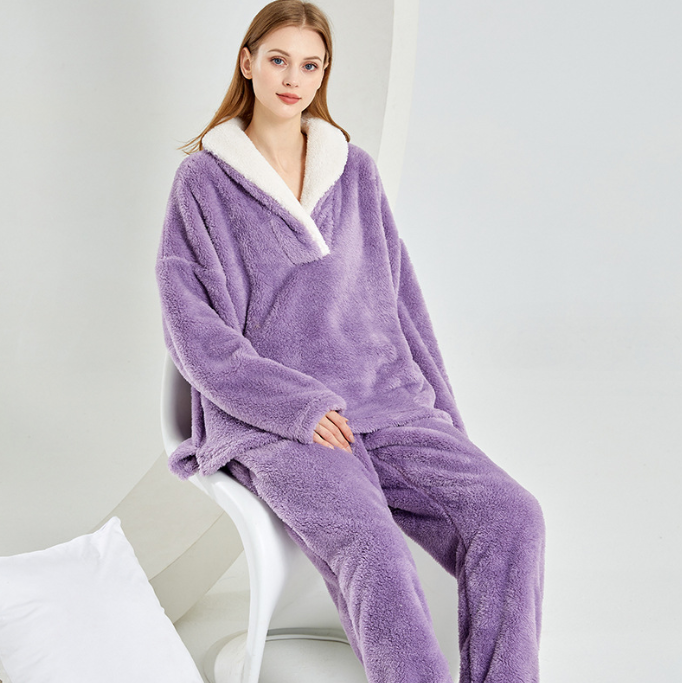 Women's purple pajama set