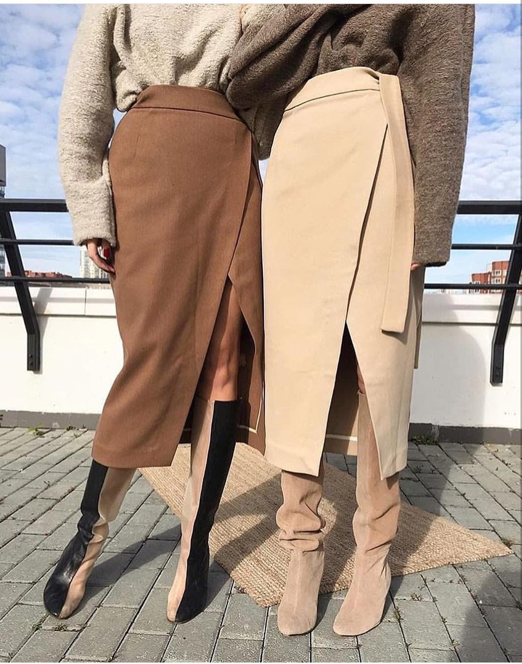 Women's padded skirt long