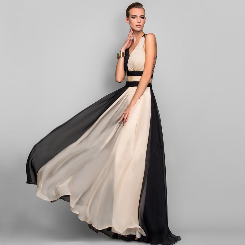 Women's backless long dress
