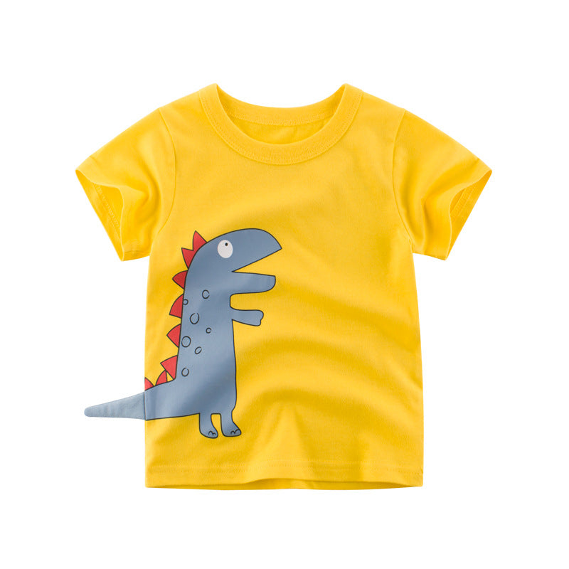 Boys yellow dinosaur t-shirt