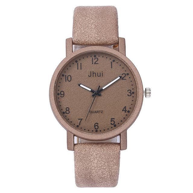 Unisex cream colored digital scale watch