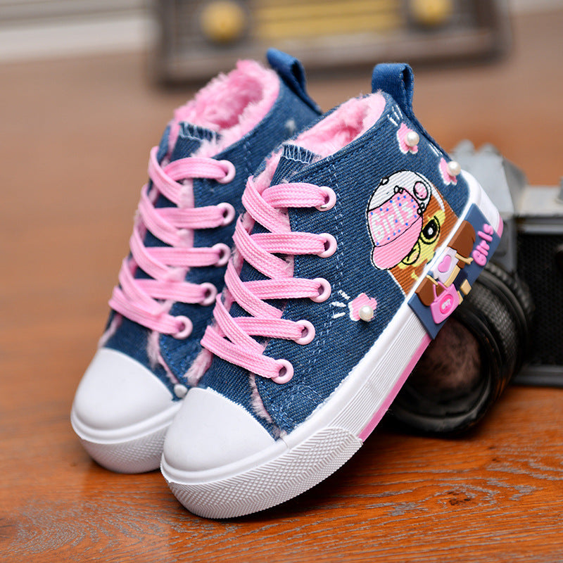 Girls canvas sneakers