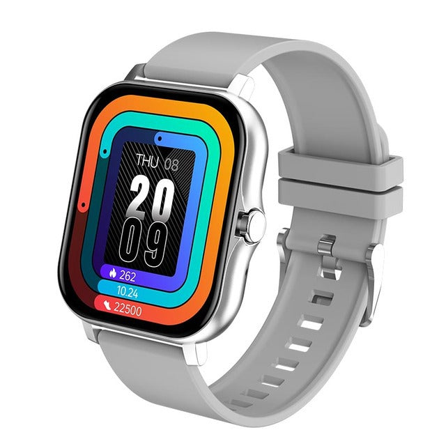 Women's silver grey smart watch