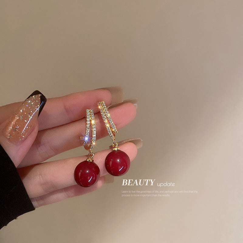 Women's photo color light earrings