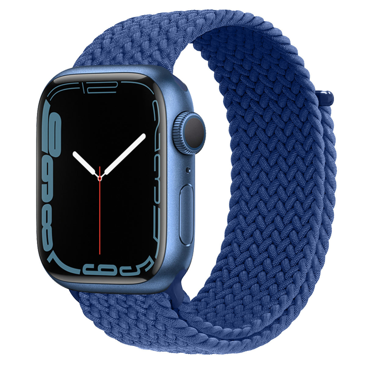 Unisex cold sea blue adjustable woven watch strap