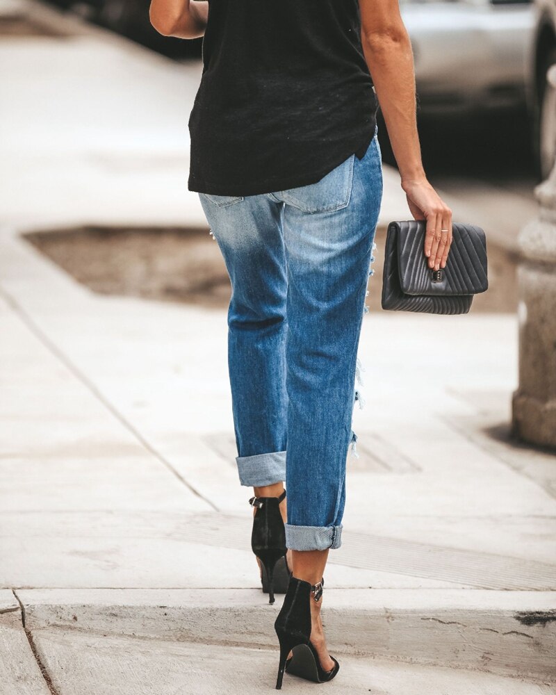 Alternate view: Women's vintage ripped jeans