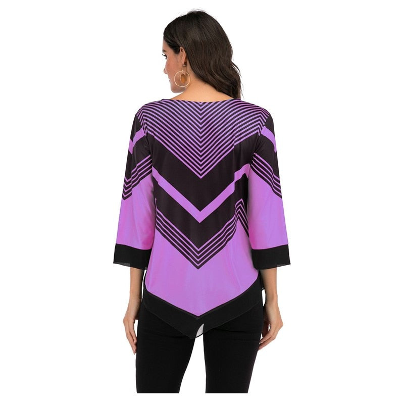 Alternate view: Women's floral print blouse