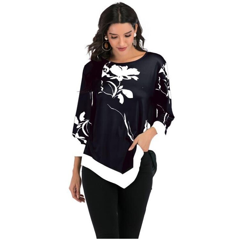 Alternate view: Women's floral print blouse