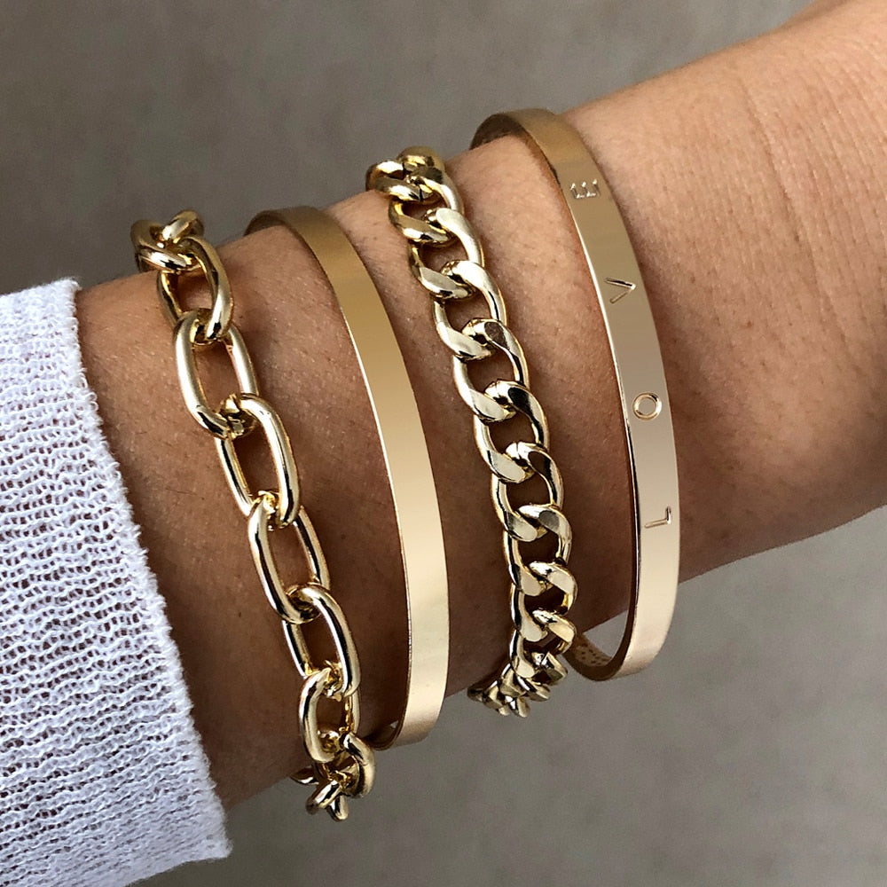 Alternate view: Women's metal cuff bracelet