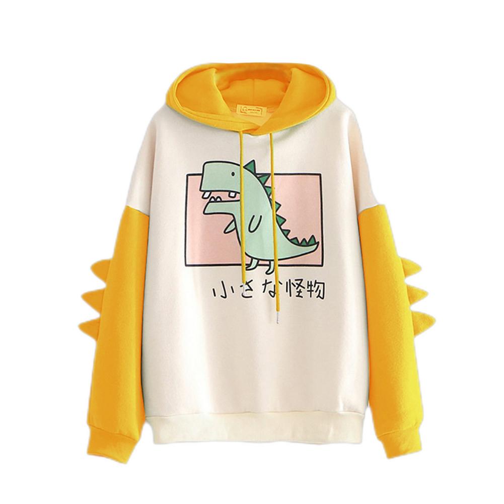 Women's yellow printed sweatshirt