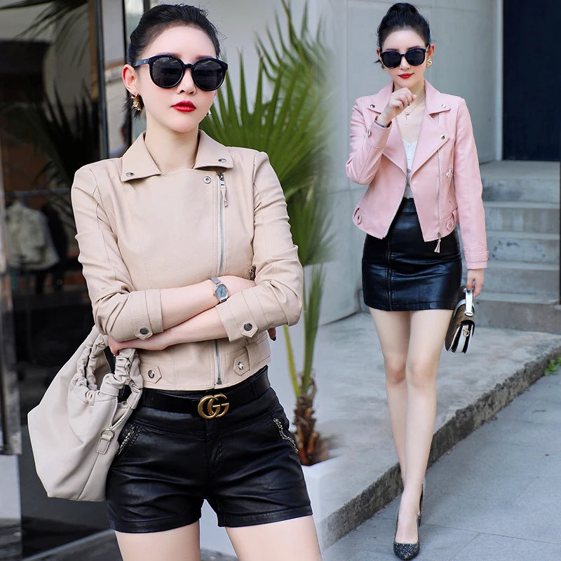 Alternate view: Women's PU leather jacket
