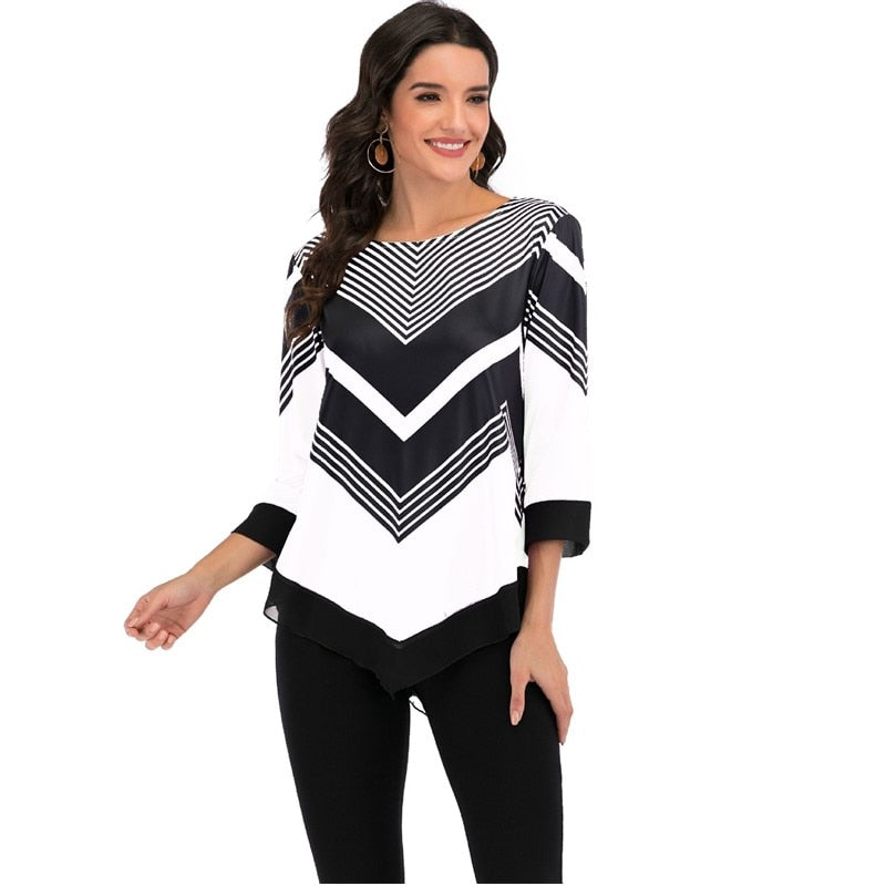 Alternate view: Women's floral print blouse