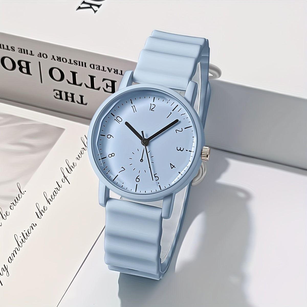 Women's blue jelly watch