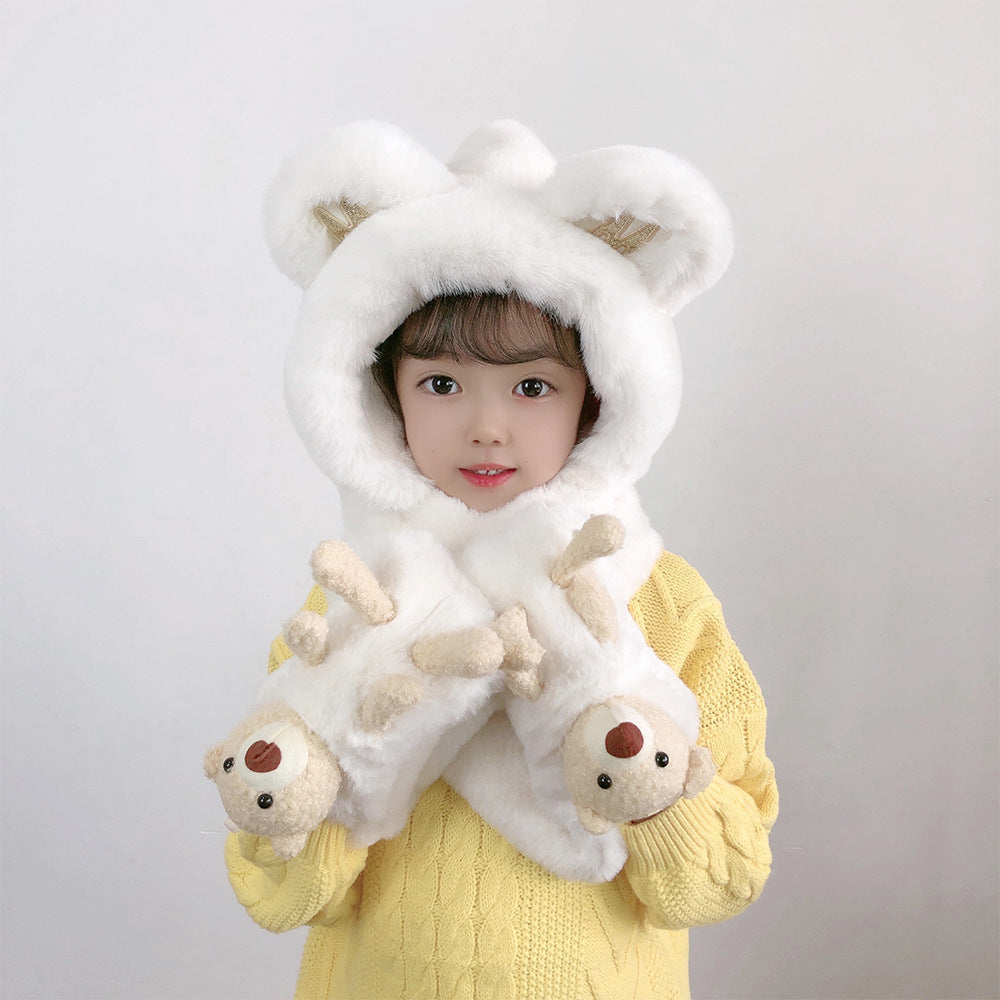 Kids hat scarf gloves set