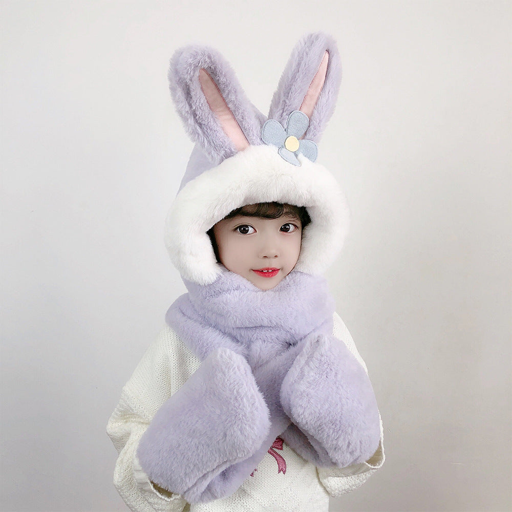Kids hat scarf gloves set