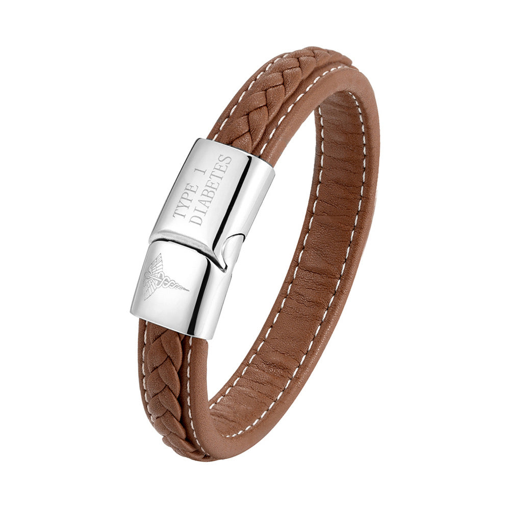 Unisex emergency ID bracelet