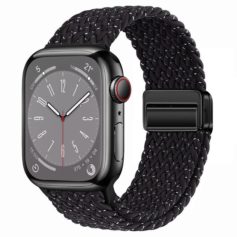 Unisex nylon braided stretch strap