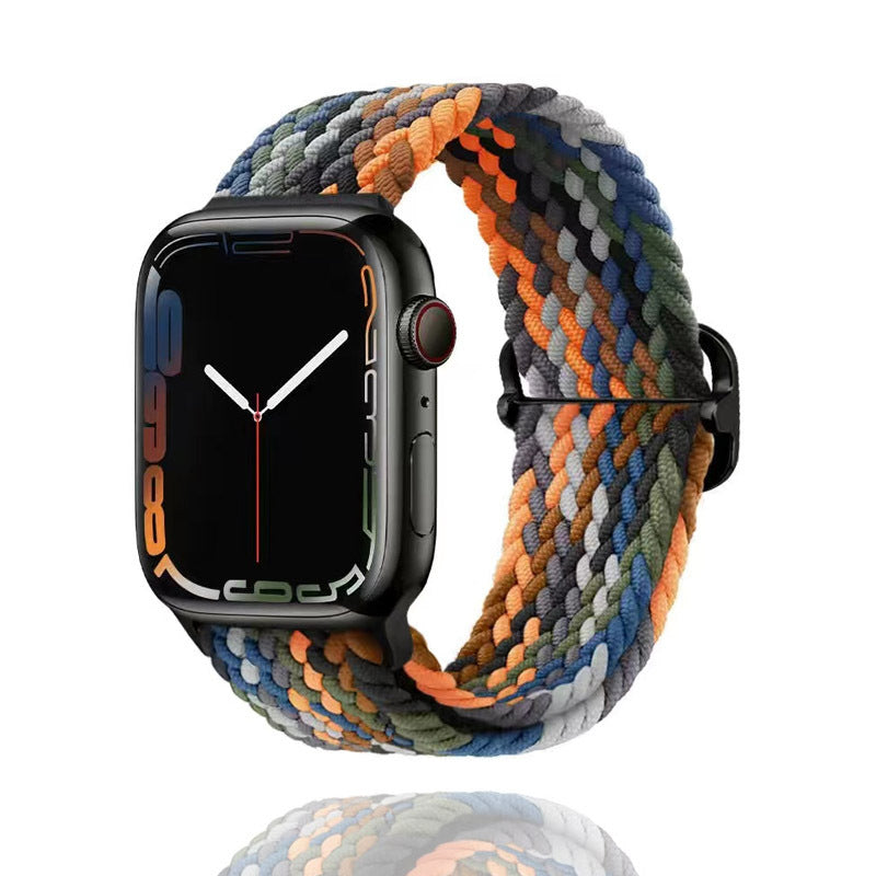 Unisex nylon braided stretch strap
