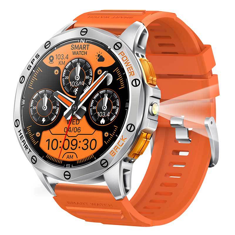 Women's silver K67 AMOLED smart watch