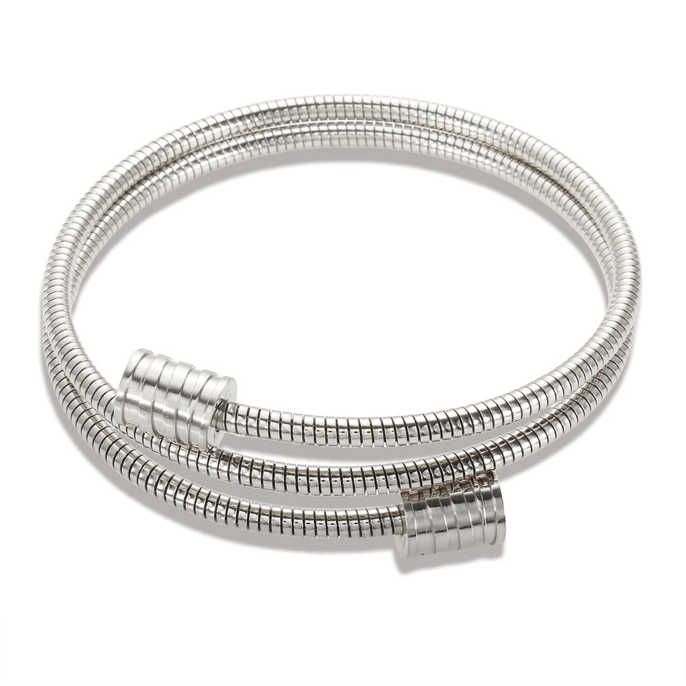 Women's simple line bangle bracelet
