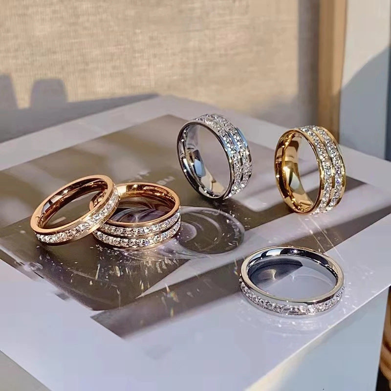 Unisex titanium rings