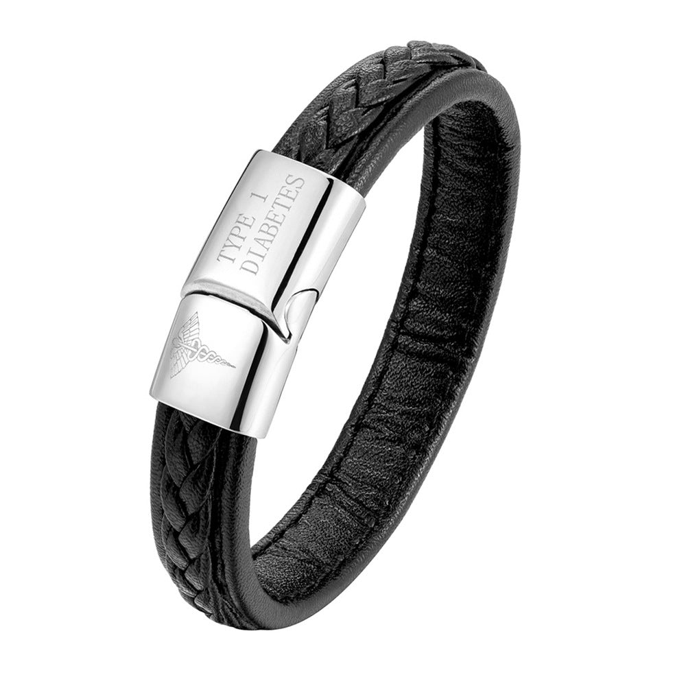 Unisex emergency ID bracelet