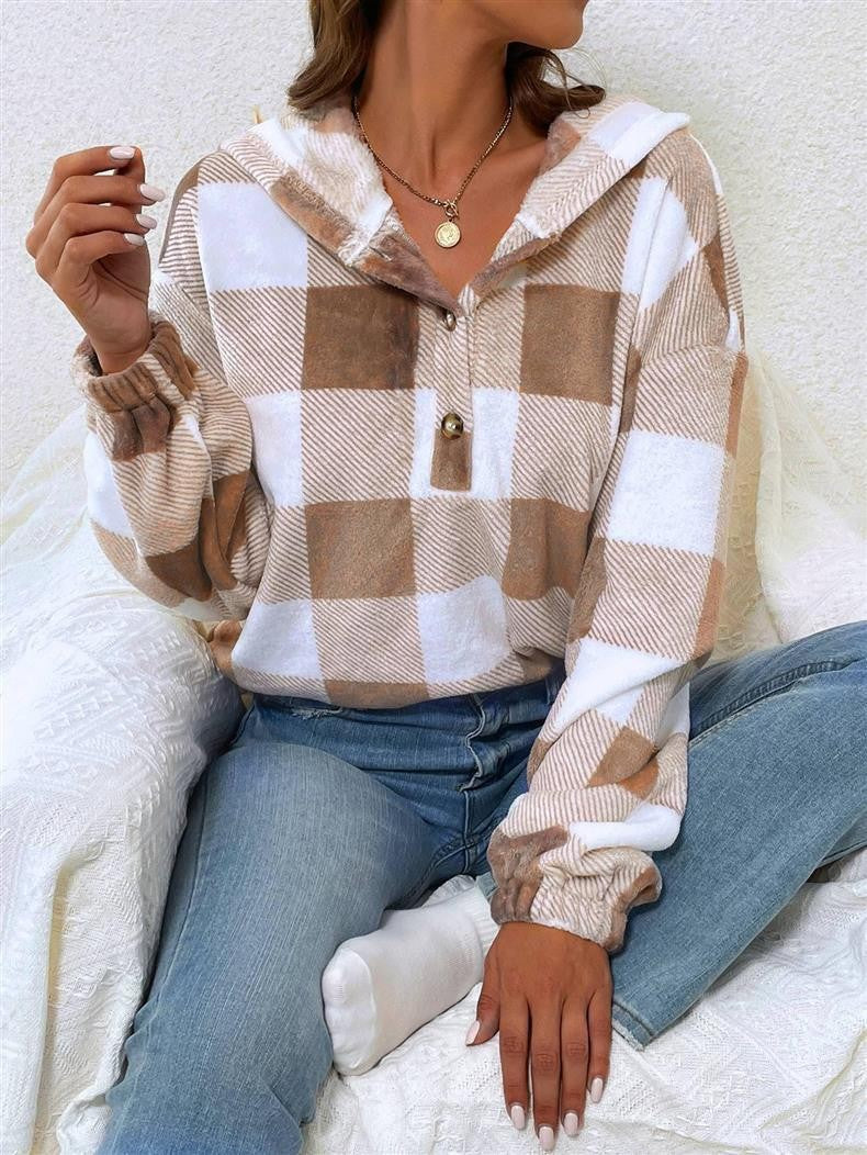 Women's khaki casual sweater