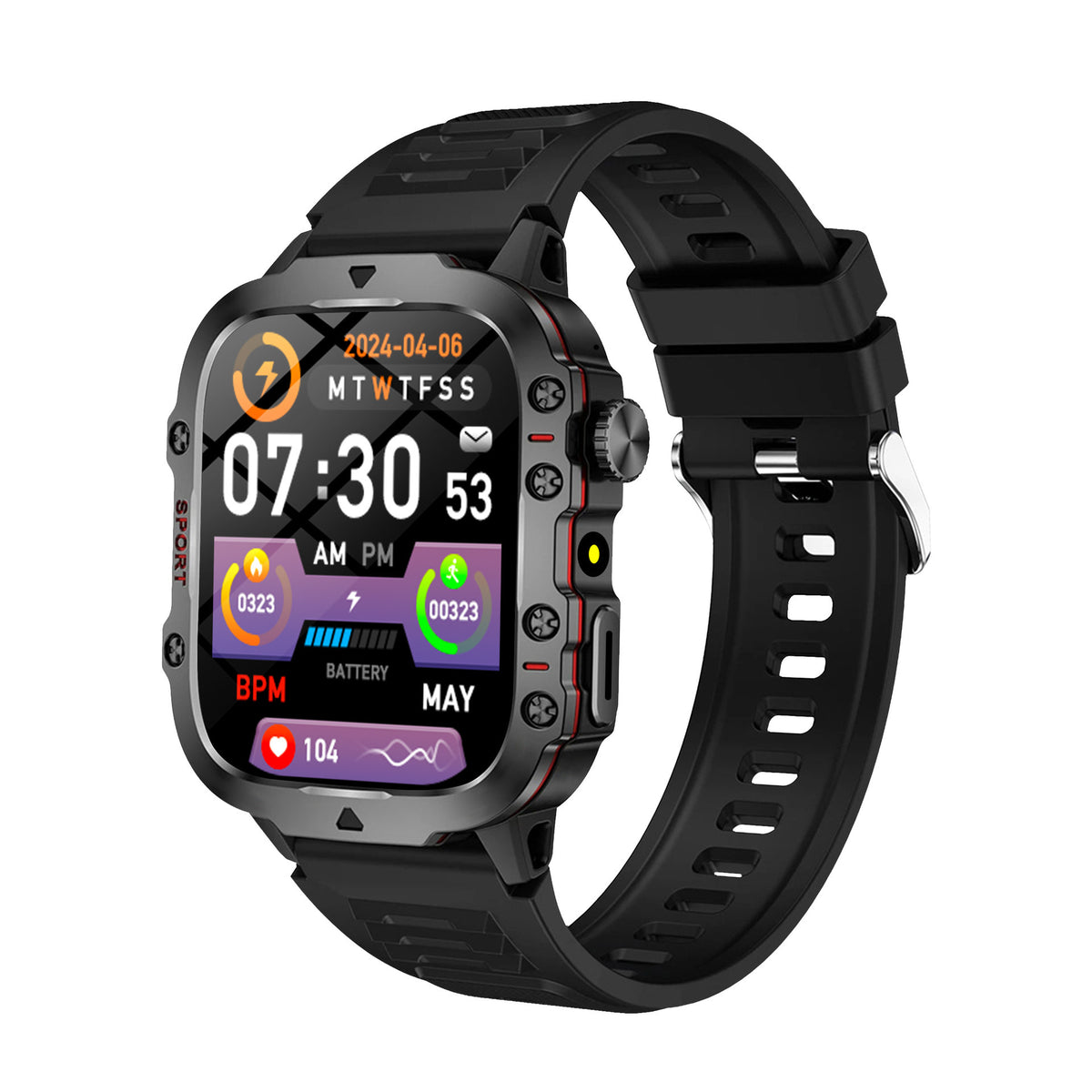 Women's black outdoor smart watch
